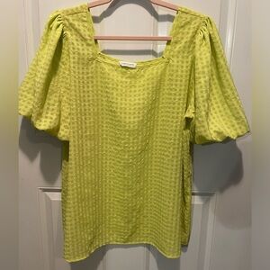 First Love Bubble Sleeve Blouse
